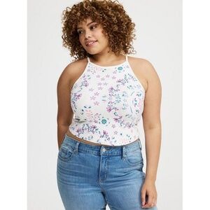 NWT Torrid Foxy High Neck Crop Top 1X